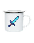 Puodelis Minecraft sword blue Puodelis Minecraft sword blue